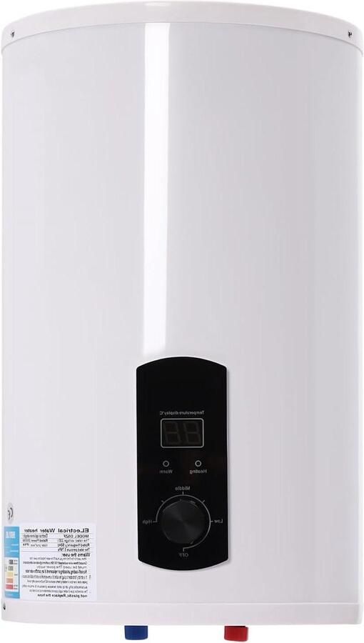 Elektrische Boiler Doorstroomverwarmer Tank Warm Water Leveren Snel Opwarmen 50 Liter Wit