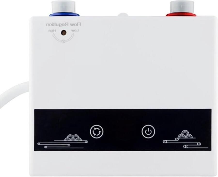 Elektrische Boiler Doorstroomverwarmer Water Direct Warm Water Mini Behuizing 16.7 cm Wit