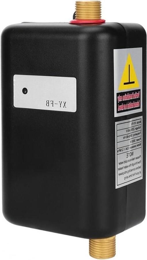 Elektrische Boiler Instant Waterverwarmer Direct Warm Water Compact en Duurzaam 200x105x65mm Nero