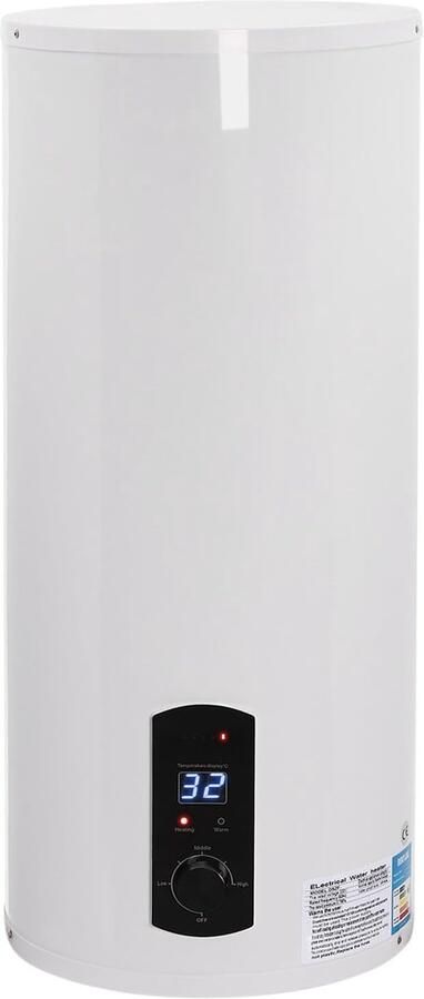 Elektrische Boiler Keuken Boiler Direct Warm Water Inclusief Douchekraan 60 Liter Capaciteit Wit