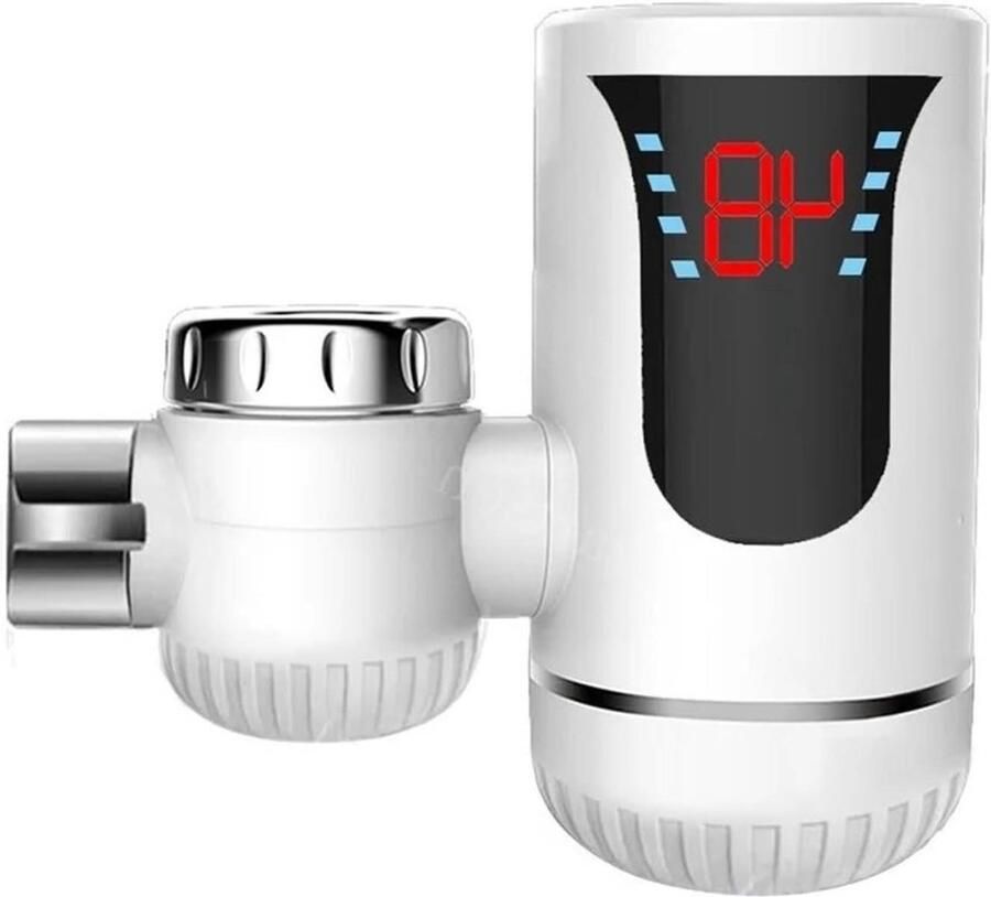 Elektrische Boiler Kraan Direct Warm Water Keuken Gebruik Snel Verwarmend 26 cm Lengte Zilver