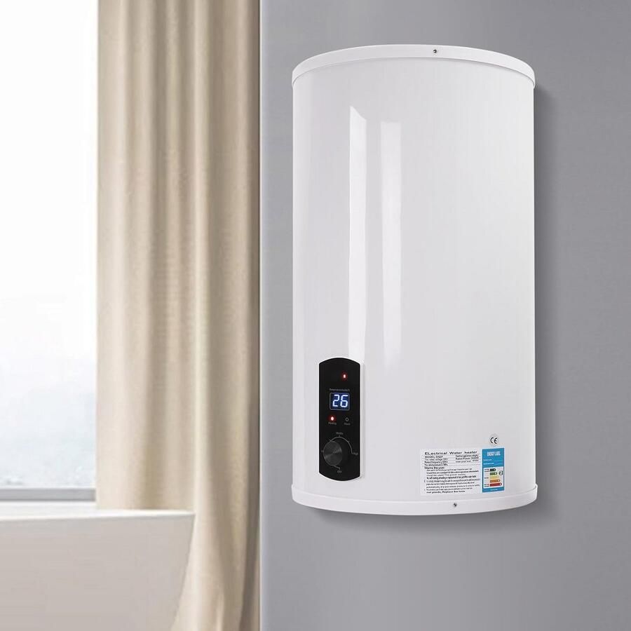 Elektrische Boiler met Doucheset voor Badkamer en Wastafel Direct Warm Water (35 Liter)