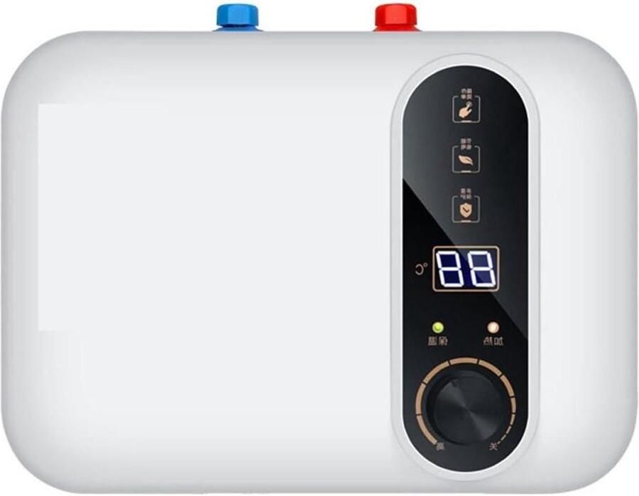 Elektrische Boiler Mini Boiler Wateropslag Direct Warm Water Thermostaat Zonder Wachten 8L Wit