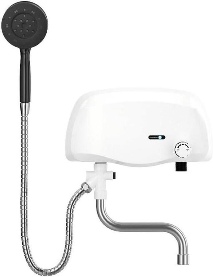 Elektrische Boiler Mini Waterverwarmer Direct Warm Water Instelbare Temperatuur 3500W Wit