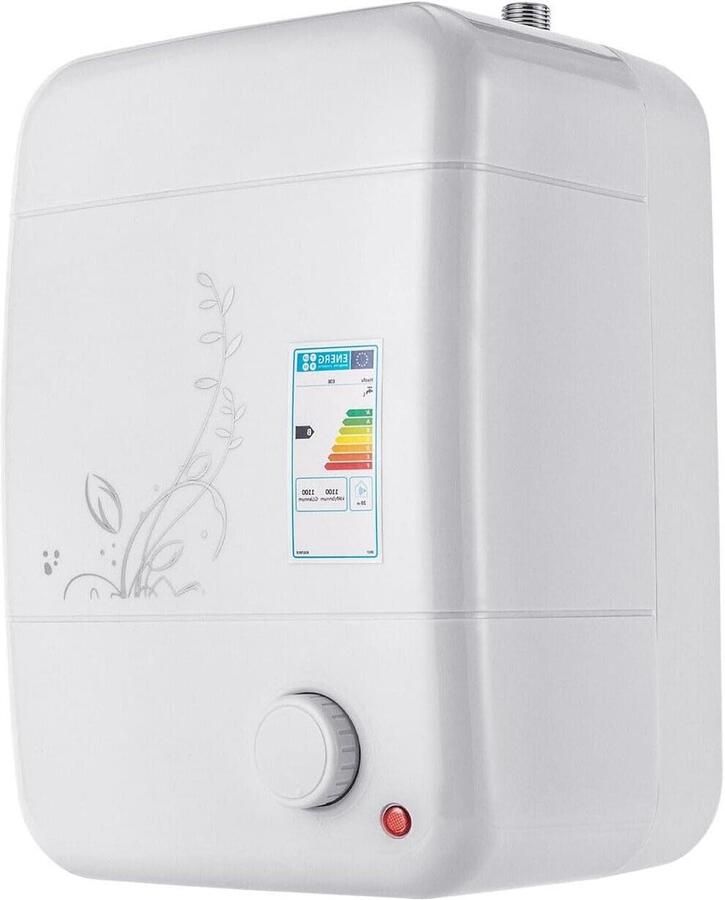 Elektrische Boiler Mini Waterverwarmer Direct Warm Water Instelbare Temperatuur 8 Liter Capaciteit Wit