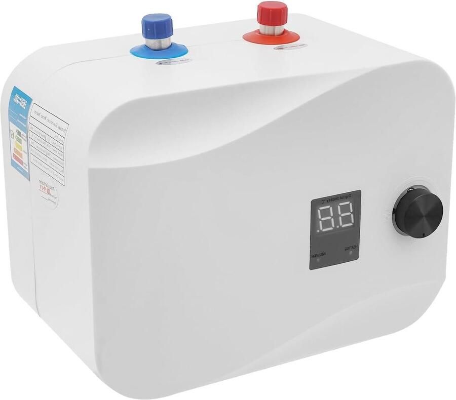 Elektrische Boiler Ondertafelboiler Mini Direct Warm Water Temperatuur Keuze 6 Liter Capaciteit Wit