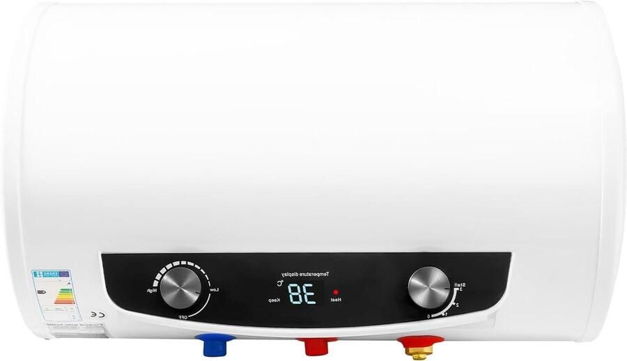 Elektrische boiler Wandboiler warm water Direct warm water Digitaal led-display 50 liter Wit