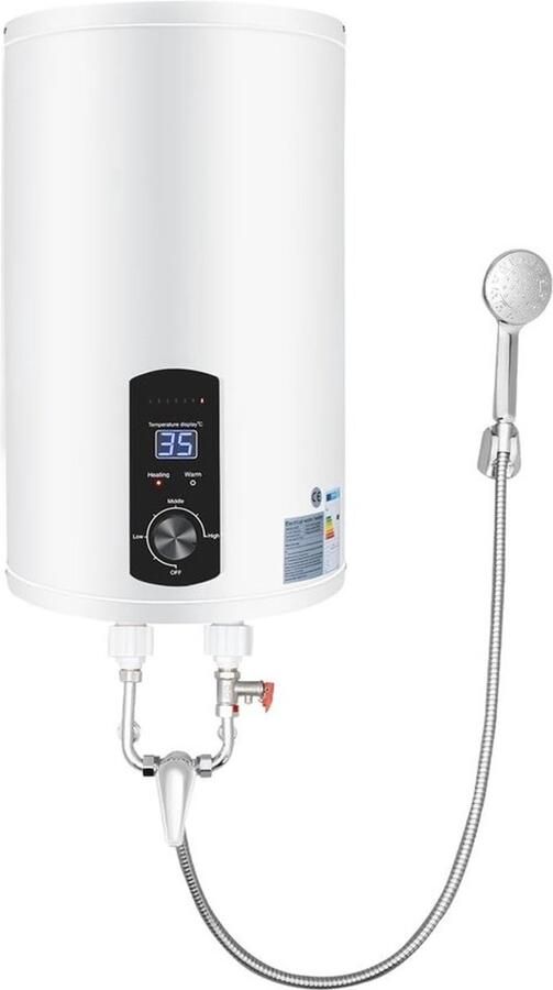 Elektrische boiler Wandboiler warm water Direct warm water Snelle opwarming 66 liter capaciteit Wit
