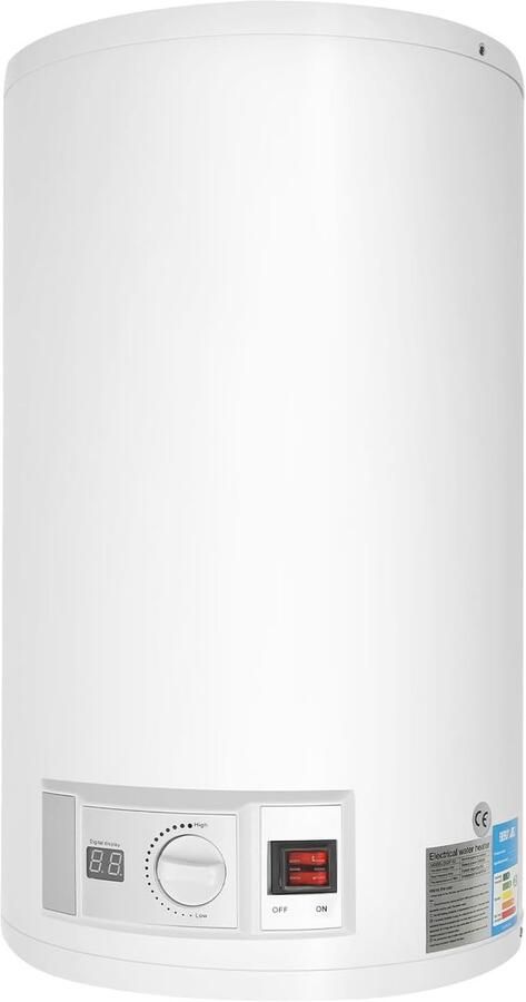 Elektrische Boiler Warmwater Boiler Direct Warm Water Met Kraan Douchekop 35 Liter Inhoud Wit