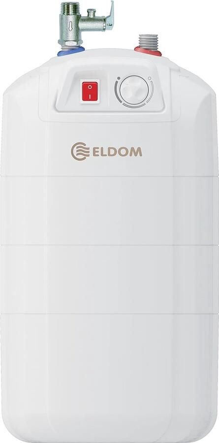 Elektrische Boiler Warmwater Ketel Direct Warm Water Compact Onderbouw 15 Liter Capaciteit Wit