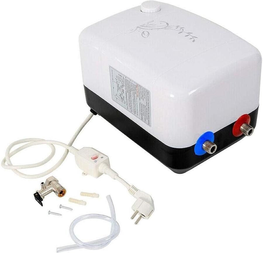 Elektrische Boiler Warmwater Opslag Direct Warm Water Ondertafel Installatie 8 Liter Capaciteit Wit