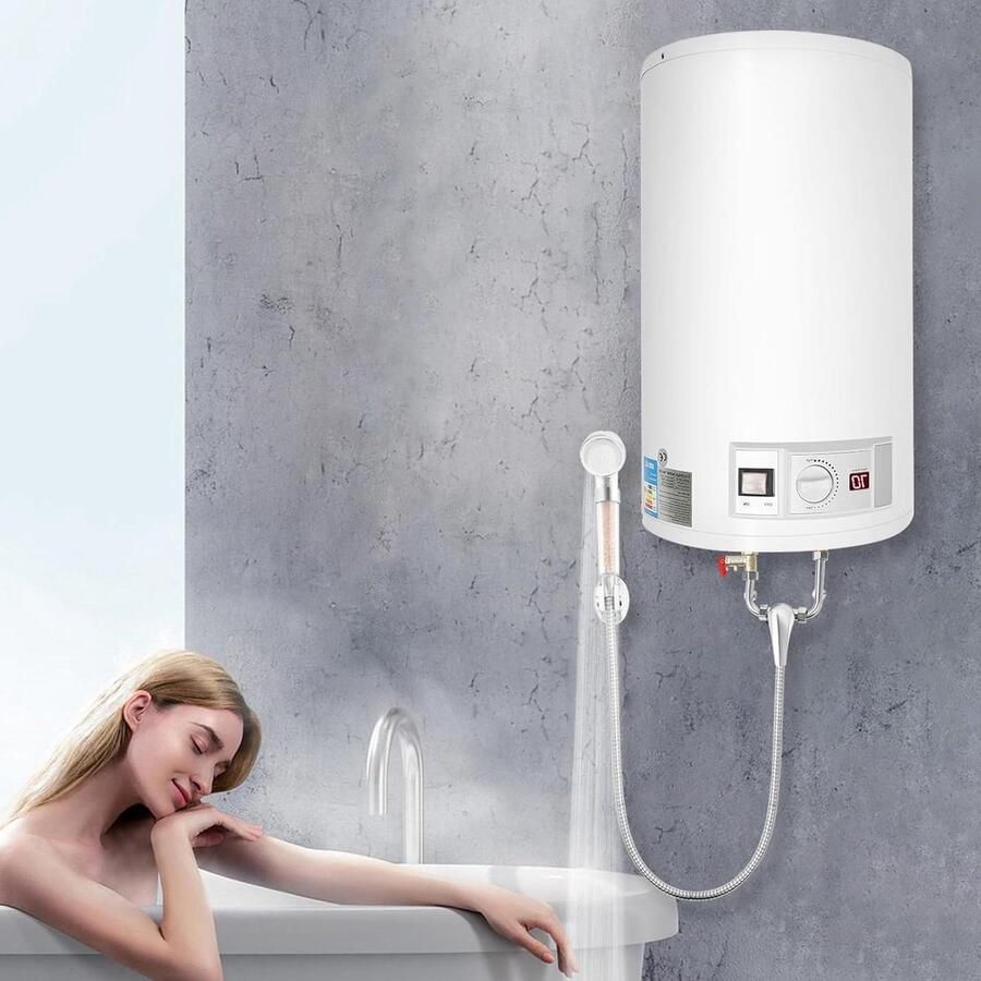 Elektrische Boiler Warmwater Opslag Direct Warm Water Real-time Temperatuur 50 Liter Wit