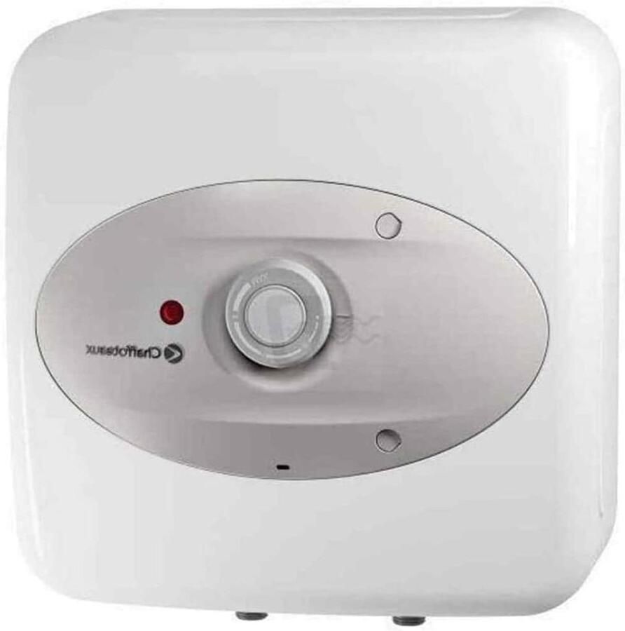 Elektrische Boiler Warmwaterboiler Doorstroomboiler Direct Warm Water Compact Vierkant Design 10 Liter Wit