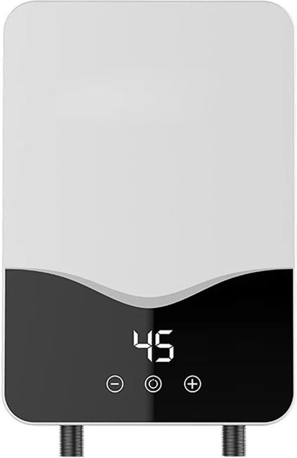 Elektrische Boiler Warmwaterboiler Douche Direct Warm Water Compact Ruimtebesparend 37 x 30 x 15 cm Wit