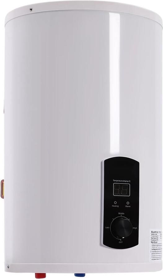 Elektrische Boiler Warmwaterketel Keuken Direct Warm Water Inclusief Douchekraan 34x59 cm Wit