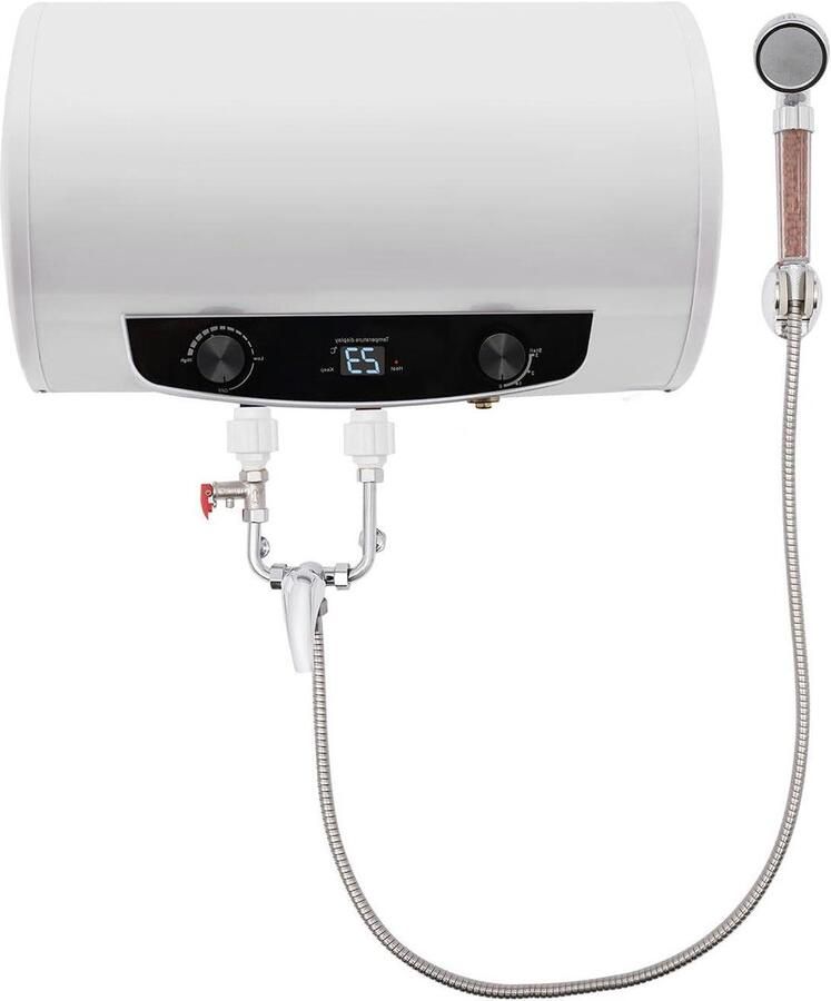 Elektrische Boiler Warmwaterketel Opslag Badkamer Keuken IPX4 Waterdicht 35L Wit
