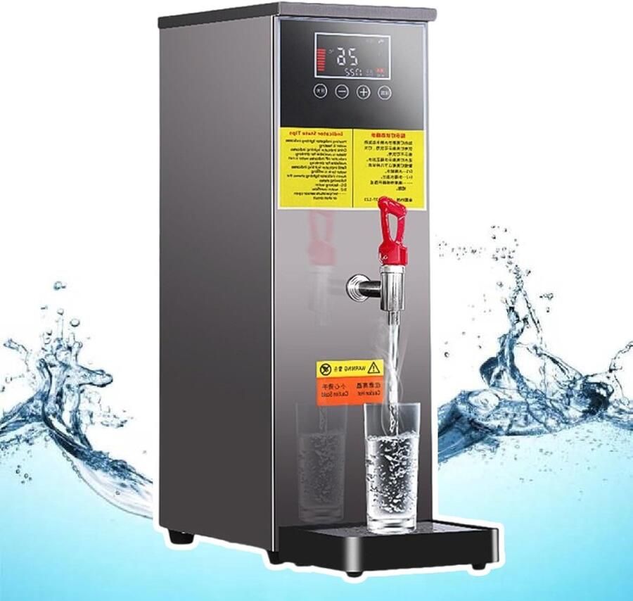 Elektrische Boiler Waterkoker Apparaat Continu Warm Water Getrapte Verwarmingstechniek 50 Liter Capaciteit Zwart