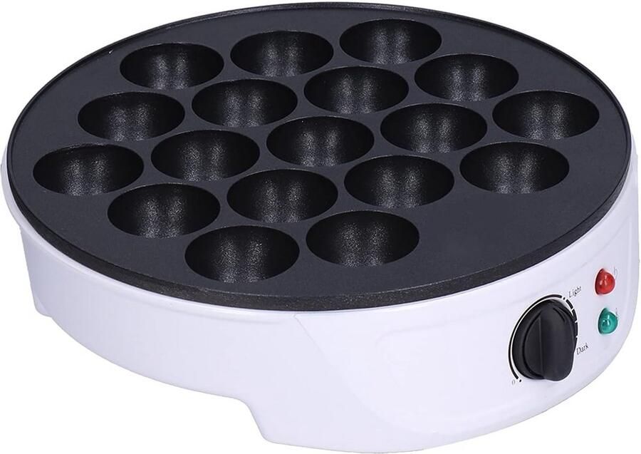 Takoyaki Maker Snack Apparaat Snacks Maken 18 Ballen Tegelijk 26 x 27 x 10 cm Wit