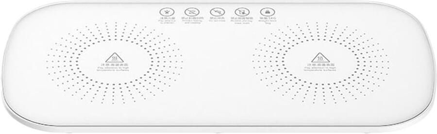 Elektrische bordenwarmer Verwarmingsplaat Buffet warm houden Constante temperatuur 30 x 18 cm Wit