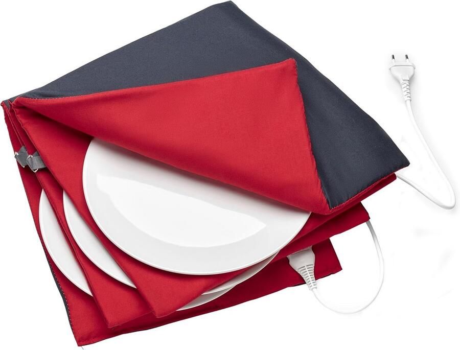 Elektrische Bordenwarmer Warmhoudplaat Borden Warm Houden Snelle Turbo Heat 32 cm Zwart