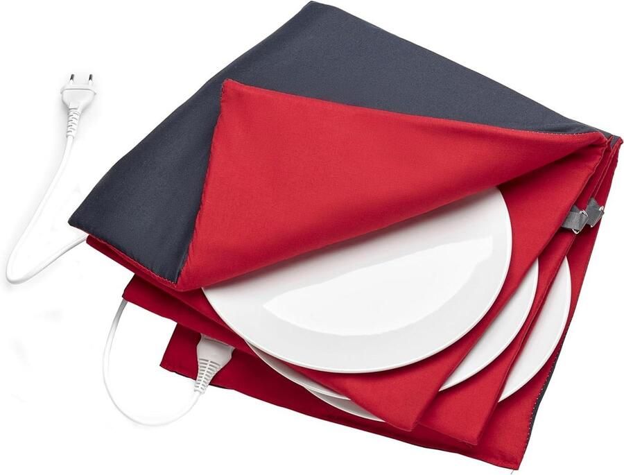 Elektrische Bordenwarmer Warmhoudplaat Borden Warm Houden Snelle Turbo Heat 32 cm Zwart