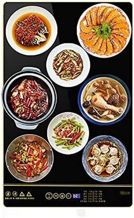 Elektrische Bordjeswarmer Voedselverwarmer Buffet Eten Warm Houden Instelbaar Temperatuurbereik 50 x 34 cm Zwart
