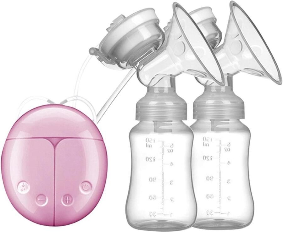 Elektrische Borstkolf Draagbare Kolf Melk Afkolven Geluidsarme Motor 300 ml Wit