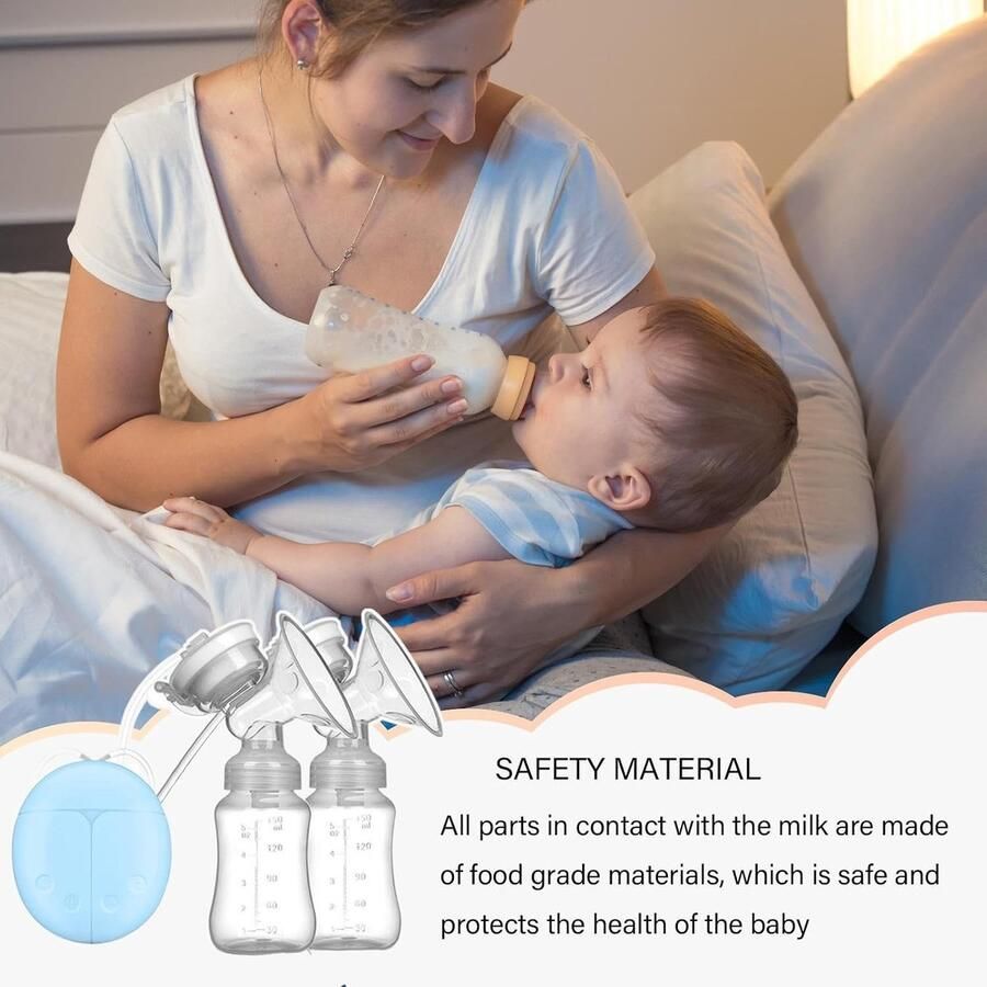 Elektrische Borstkolf Draagbare Melkpomp Comfortabel Kolven Handsfree Ontwerp 300 ml Wit