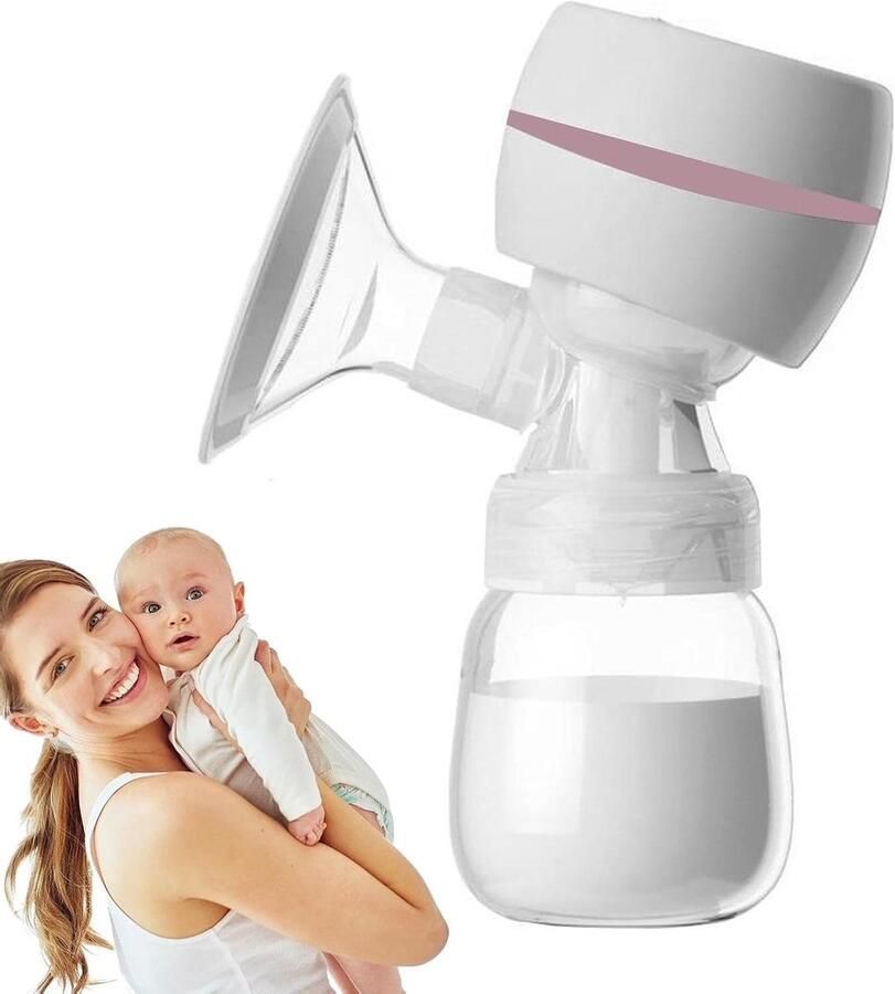 Elektrische Borstkolf Draagbare Melkpomp Comfortabel Kolven Stille Massagefunctie 180ml Capaciteit Wit