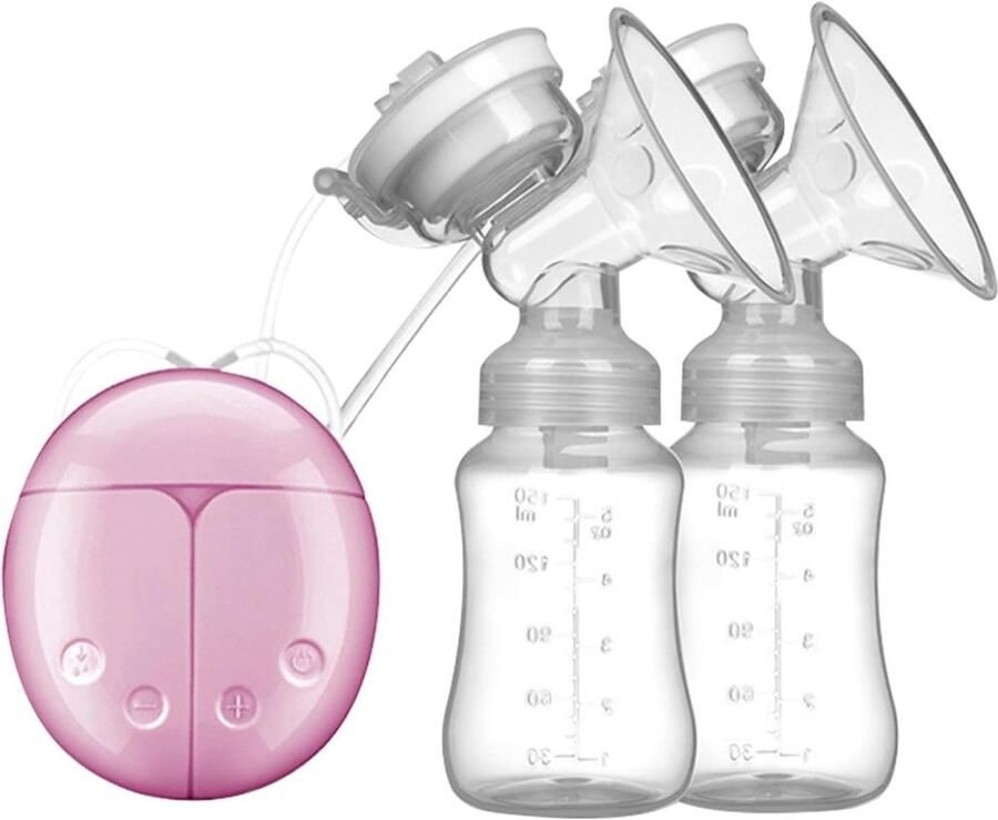 Elektrische Borstkolf Dubbele Afkolf Comfortabel Afkolven Handsfree Bediening 300 ml Wit