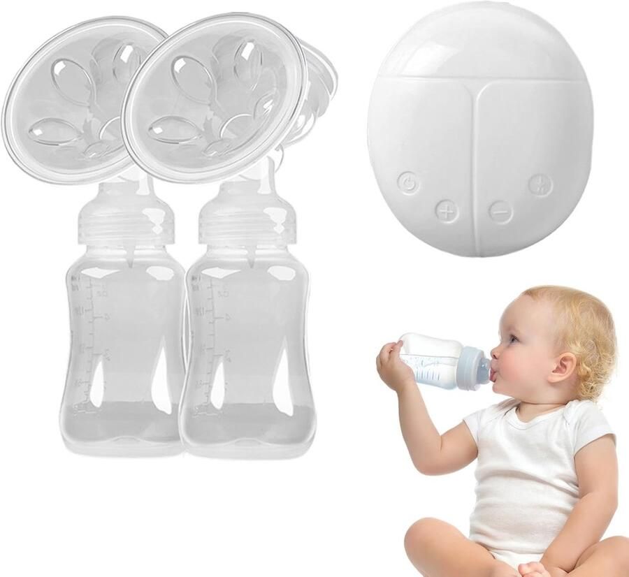 Elektrische Borstkolf Dubbele Pomp Draagbaar Kolven Geluidsarme Werking 20 x 20 x 9.5 cm