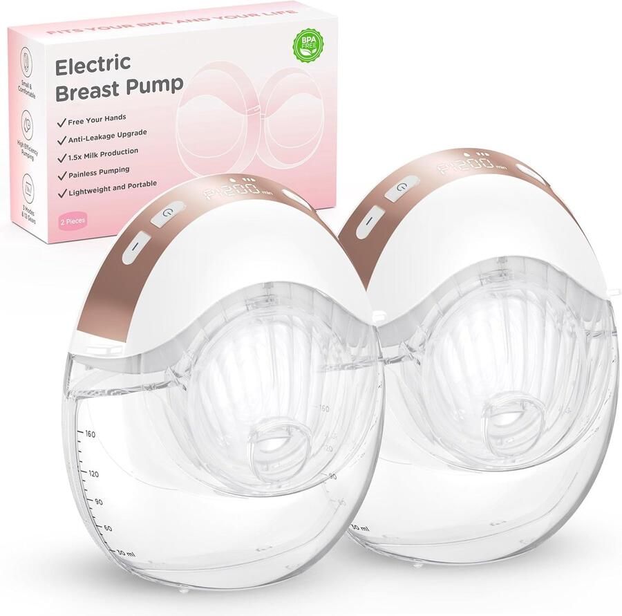 Elektrische Borstkolf Handsfree Kolven Comfortabel Melk Afkolven Lekvrije Upgrade 17-24 mm Flens