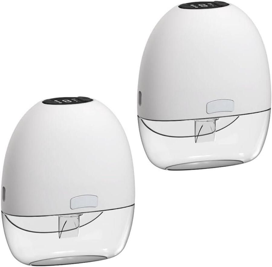 Elektrische Borstkolf Melkpomp Efficiënte Melkexpressie Handsfree Draagbaar 2 Stuks Wit