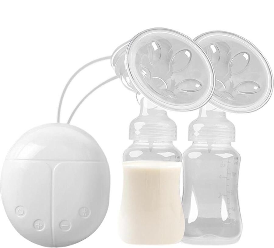 Elektrische Borstkolf Moedermelk Pomp Comfortabel Afkolven Handsfree Werking 300 ml Wit