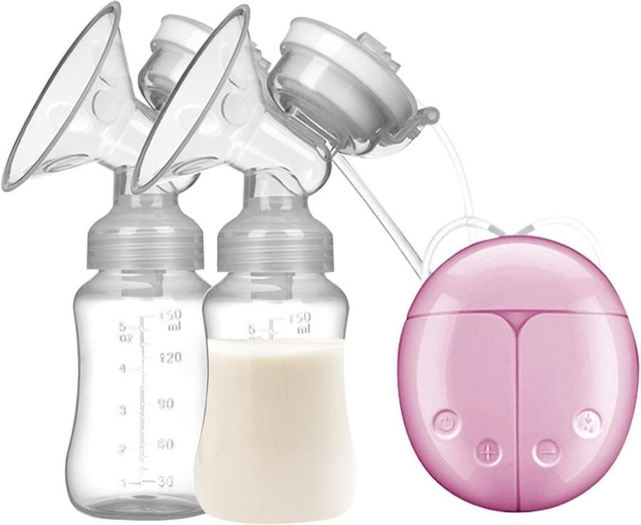 Elektrische Borstkolf Moedermelkpomp Dubbel Comfortabel Afkolven Stille Motor 300 ml Wit