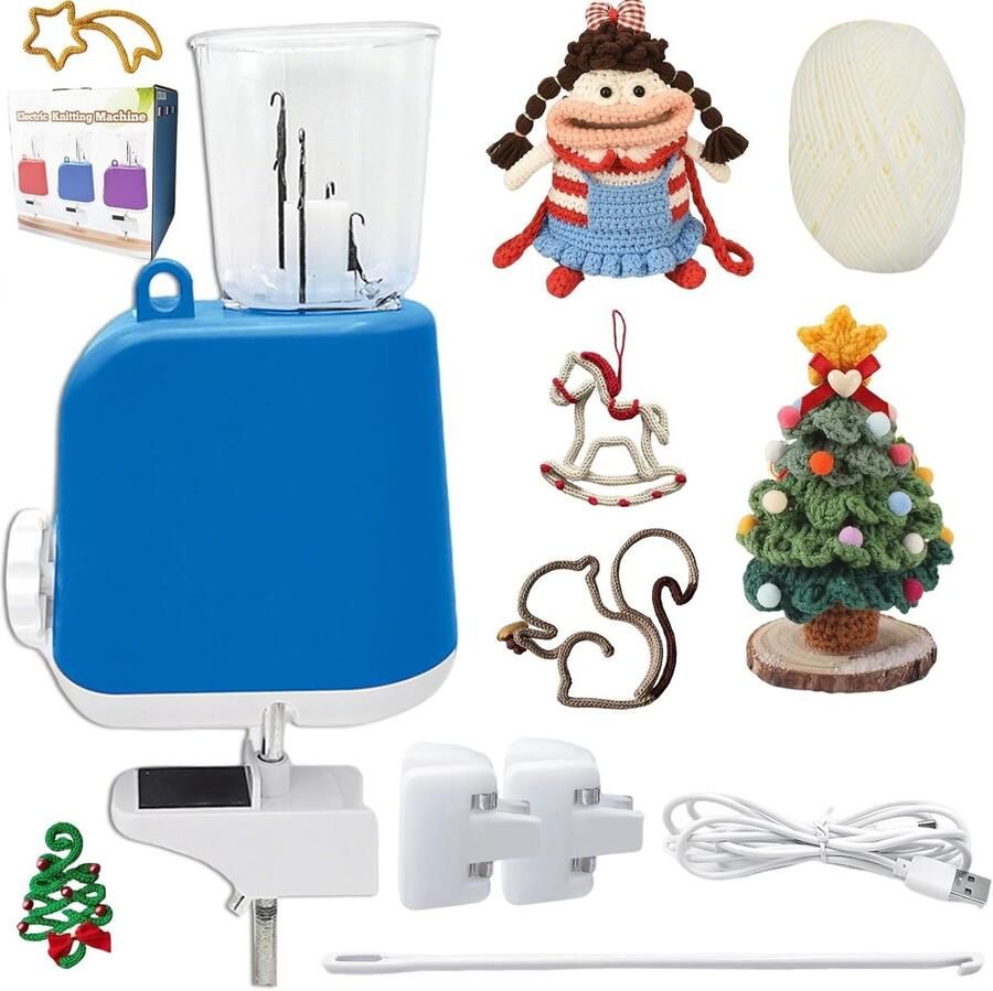 Elektrische Breimachine voor Beginners Automatische Hulsie en Decoratieve Touwen Ideaal voor Volwassenen en Kinderen Eenvoudig in Gebruik