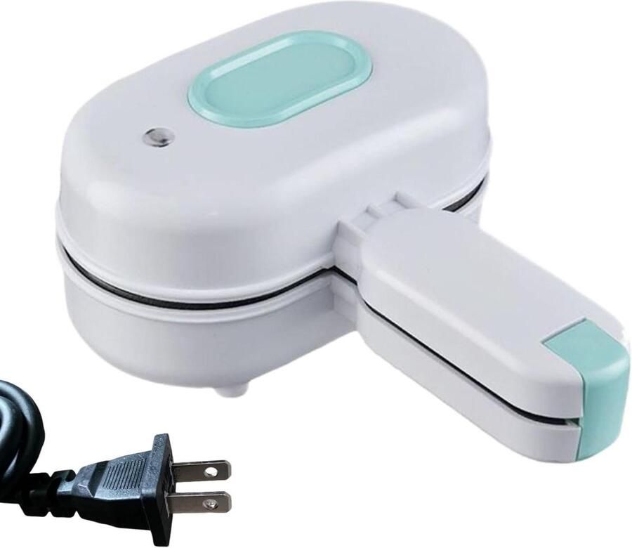 Elektrische Broodjesmachine Sandwichmaker Wafelijzer Ontbijt Lunch Maken Multifunctionele Capaciteit 25 x 12 x 25 cm Wit