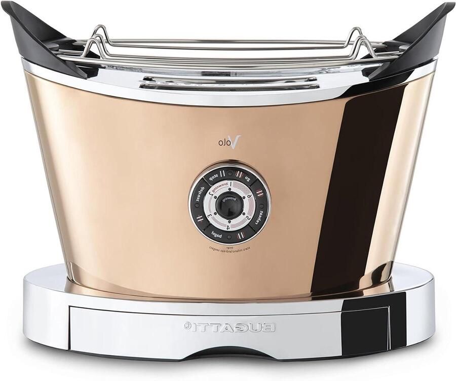 Elektrische Broodrooster Keuken Apparaat Luxe Ontbijt Creëren Gemotoriseerd Lift Systeem 2 Sleuven Roségoud