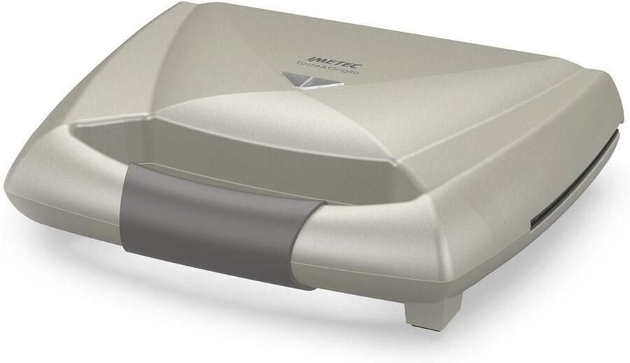 Elektrische Broodrooster met XL Grillplaten Bereid Tot 3 Toests Tegelijkertijd (800 W)