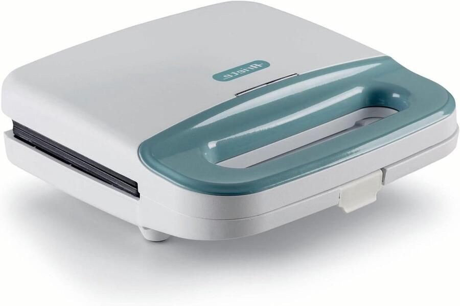 Elektrische broodrooster Sandwichmaker grill Snacks bereiden Antiaanbakplaten 750 Watt Wit - Foto 1