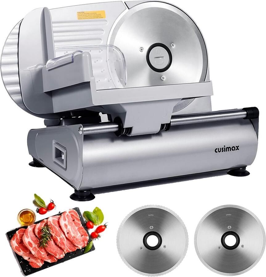 Elektrische Broodschaafmachine en Groentesnijder met Verstelbare Dikte en RVS Messen