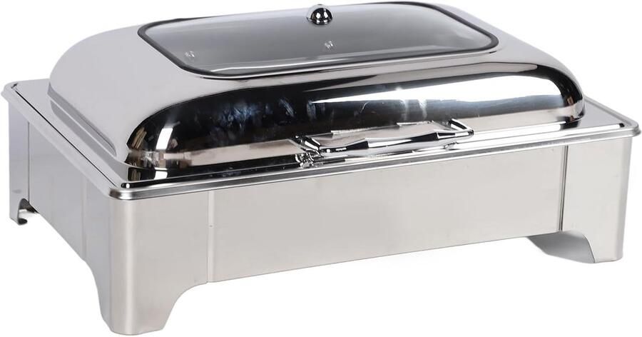 Elektrische Buffetserver Warmhoudplaat Buffet Warm Houden Temperatuurregeling 58x43x29 cm