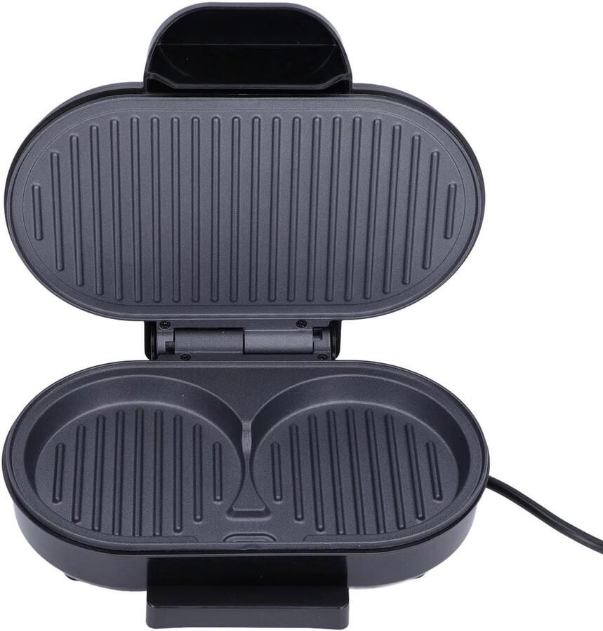Elektrische Burger Maker Compacte Grill Snelle Maaltijden Multifunctioneel Koken 28D x 22B x 13H cm Zwart