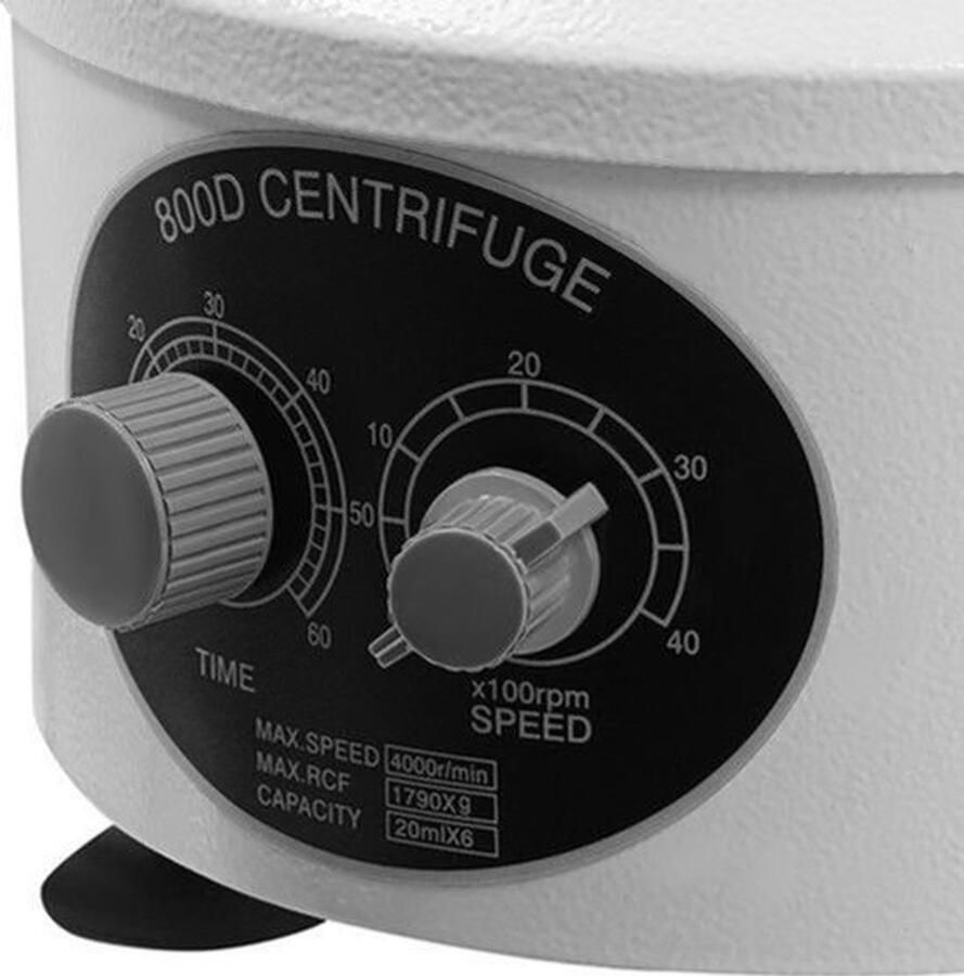 Elektrische Centrifuge Desktop 4000 RPM Snelheid 25 W Vermogen IJzer Materiaal Laboratorium Apparatuur