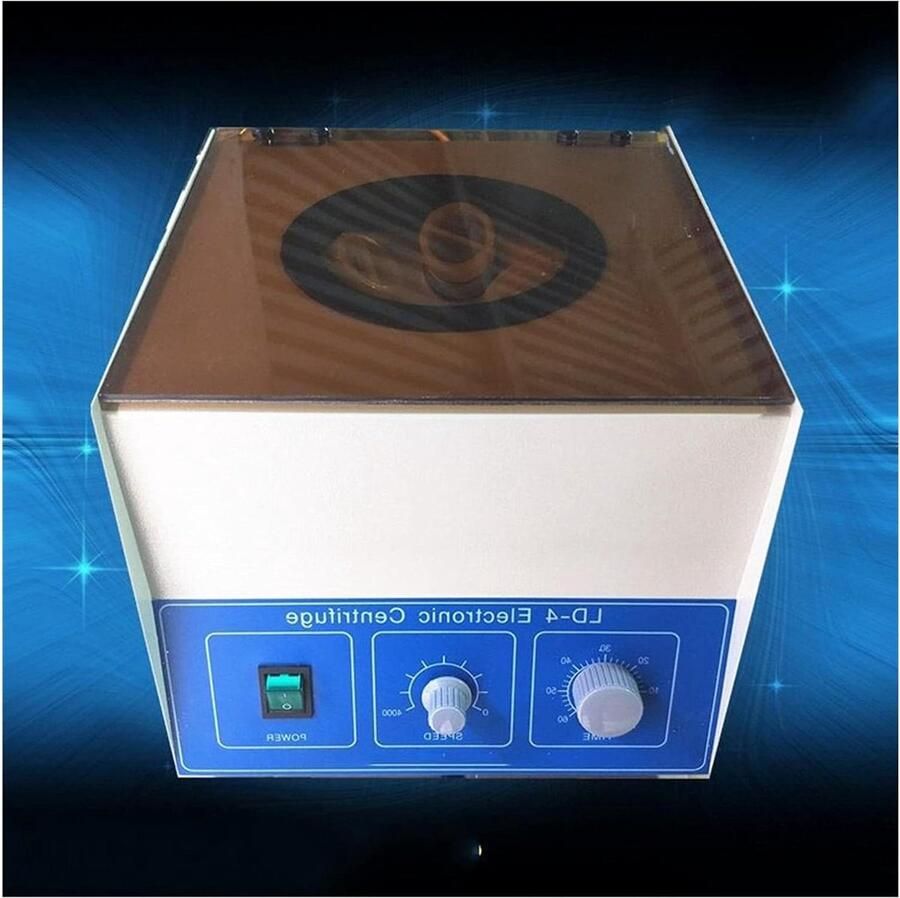 Elektrische Centrifuge Laboratorium Centrifuge Monsters Scheiden 4000 RPM Snelheid 100 ml x 4 Zilverkleurig