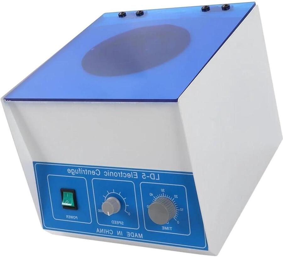 Elektrische Centrifuge PRP Centrifuge Laboratorium Monsters Scheiden Tafelmodel Met Timer 6x50 ml Wit
