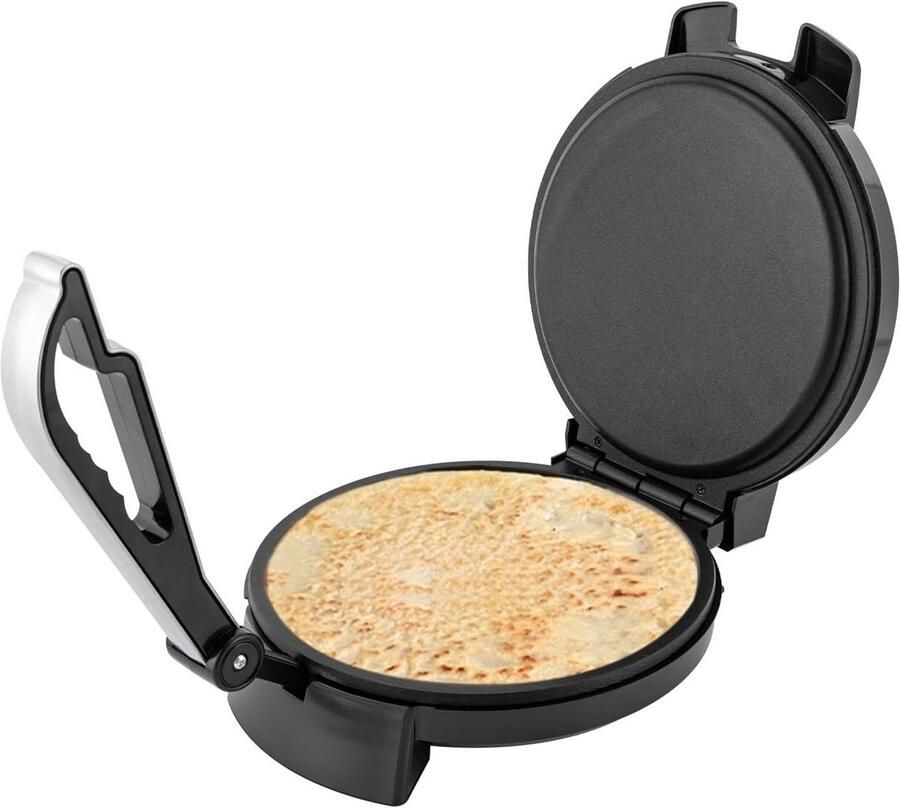 Elektrische Chapati Maker Roti Pers Tortilla Snel Brood Bakken Dubbelzijdig Verwarming 34W x 19.5H cm