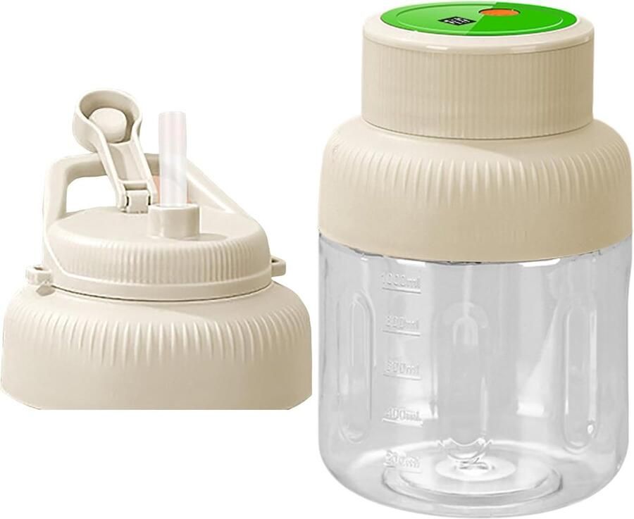 Elektrische Citruspers Fruitpers Snuisterij Snel Sap Maken Oplaadbaar Snoerloos Ontwerp 13x13x13 Centimeter Romig