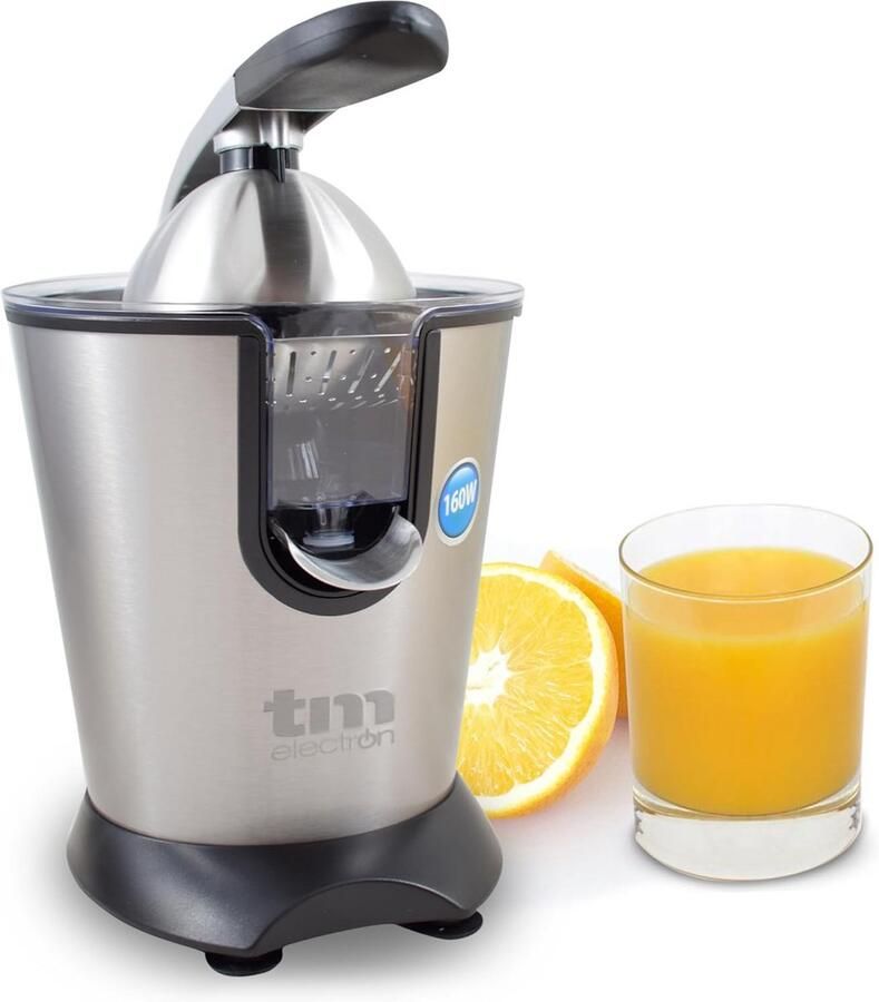 Elektrische Citruspers 160W RVS met Antidruipsysteem