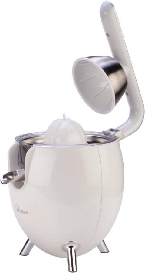 Elektrische Citruspers 500W met Roestvrij Stalen Filter en 2 Kegels Ideaal voor Sinaasappels en Granaatappels